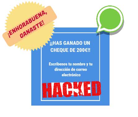 imagen hacked phishing
